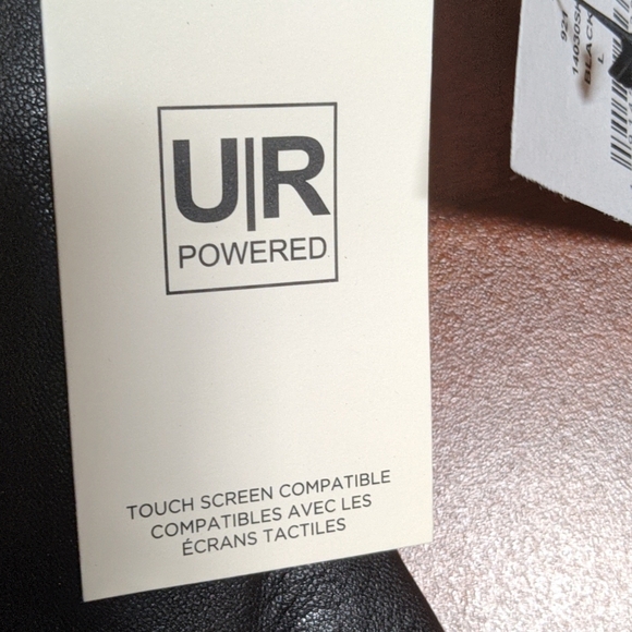 New Men's Black UGG Gloves L Touch Screen - Picture 9 of 10